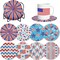 8 Pcs Patriotic Diamond Painting Coasters with Holder – 250th Anniversary 4th of July DIY Art Kit – 5D Independence Day Gem Coasters for Beginners & Adults – Red White & Blue American Flag Decor for Home & Car – Sestercentennial Commemorative Craft G